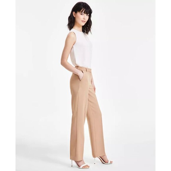 Anne Klein Plus Suit Separates Wool Blend Pants Size 10 Flair Trousers - Picture 1 of 13